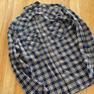 Diesel Long Sleeve Western Pearl Snap Button Up Shirt - Size L EUC